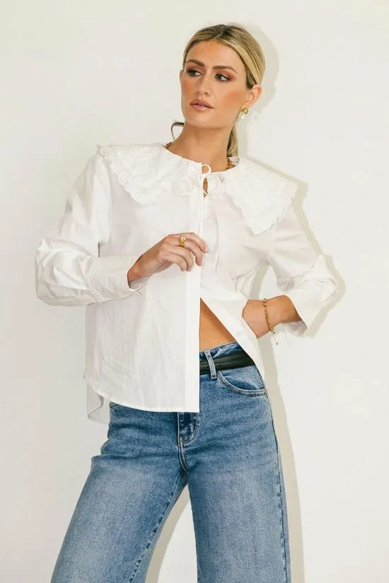 Bohme Matea Collared Blouse White Women Blouses