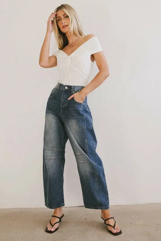 Bohme Natalia Ruched Top In White White Women Tops