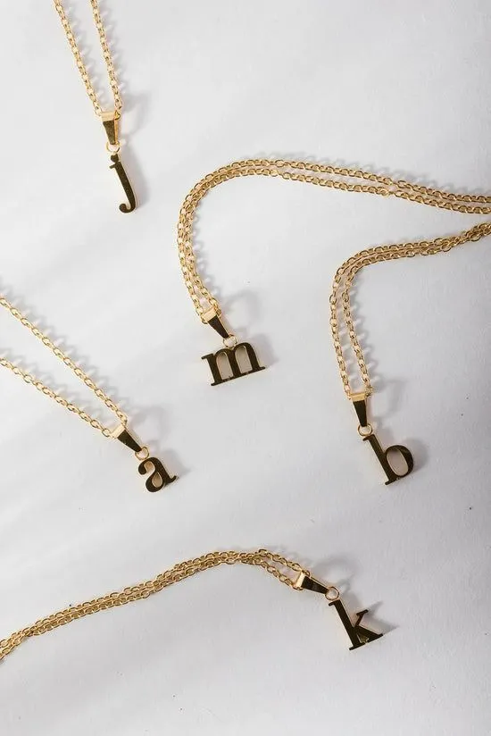 Bohme Nella Initial Necklace 8211 Tarnish Free Gold Women Jewelry