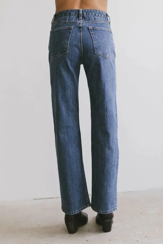 Bohme Olwen Retro Straight Leg Jeans In Dark Wash Dark Wash Women All Bottoms