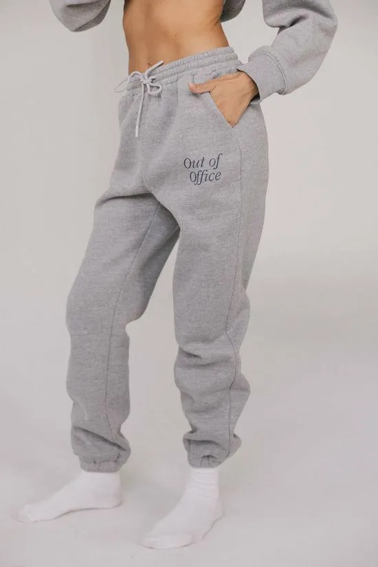 Bohme Out Of Office Sweatpants In Heather Grey Heather Grey Women Loungewear