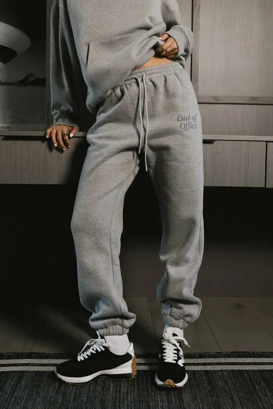Bohme Out Of Office Sweatpants In Heather Grey Heather Grey Women Loungewear