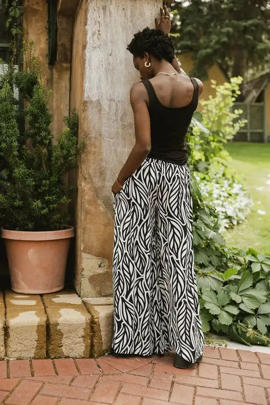 Bohme Petra Abstract Smocked Pants In Black Black Women All Bottoms