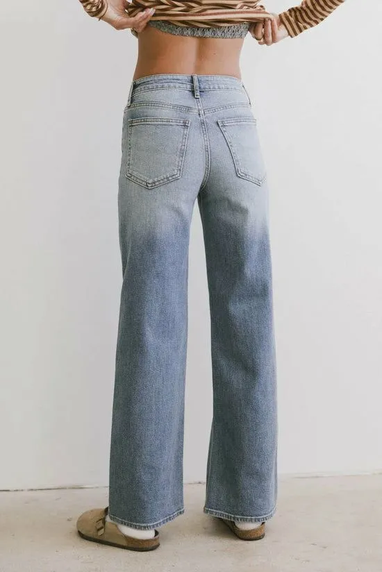 Bohme Sellyah Straight Leg Jeans Medium Wash Women All Bottoms