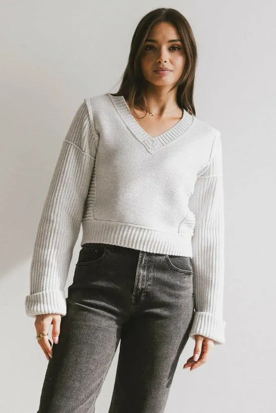 Bohme Serena Knit Sweater In Grey Grey Women Sweaters