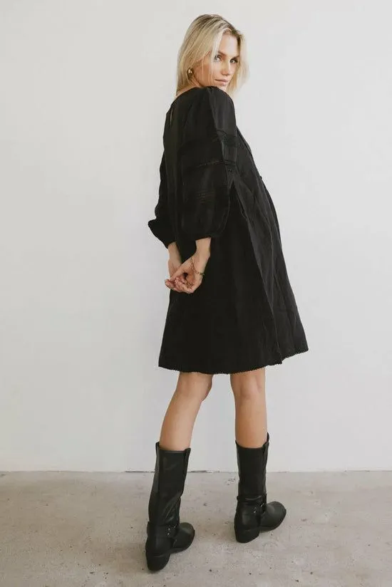 Bohme Serendipity Embroidered Midi Dress In Black Black Women Dresses