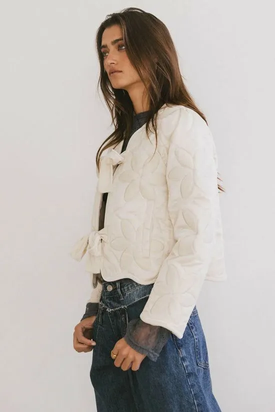 Bohme Shelly Quilted Jacket In Cream Cream Women Jackets