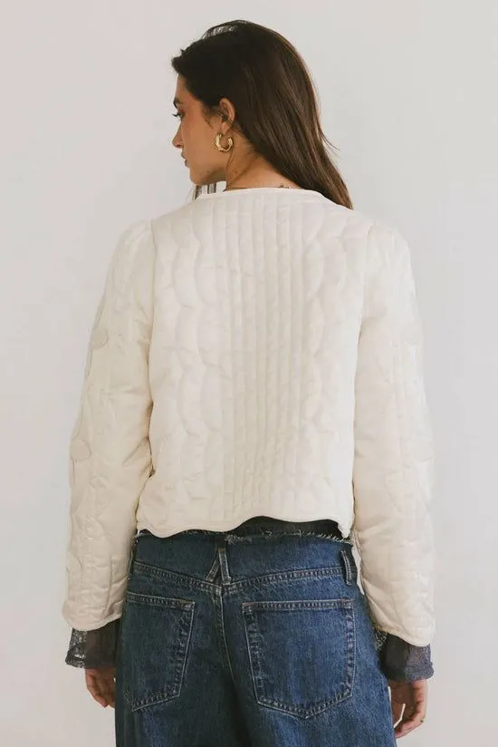 Bohme Shelly Quilted Jacket In Cream Cream Women Jackets