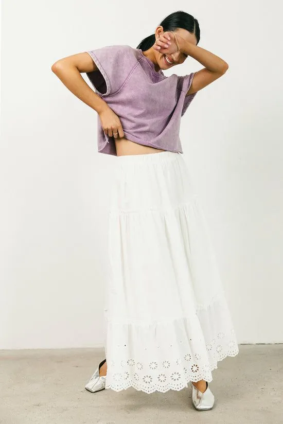 Bohme Sierra Cap Sleeve Top In Mauve Mauve Women Tees and Tanks