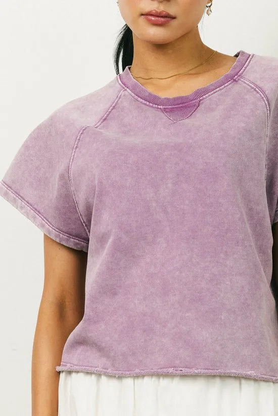 Bohme Sierra Cap Sleeve Top In Mauve Mauve Women Tees and Tanks