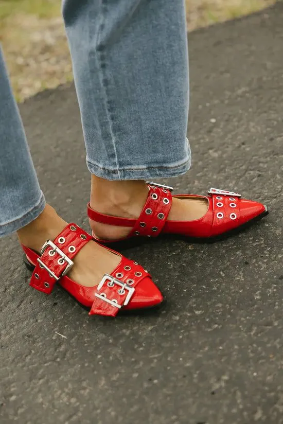 Bohme Steve Madden Graya Flats In Red Red Women Shoes