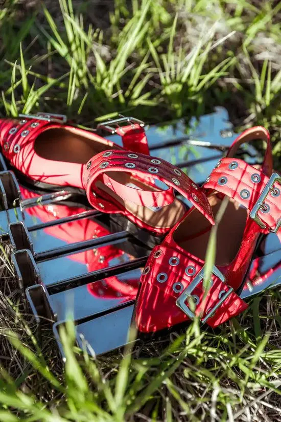 Bohme Steve Madden Graya Flats In Red Red Women Shoes Bohme Steve Madden Graya Flats In Red Red Women Shoes