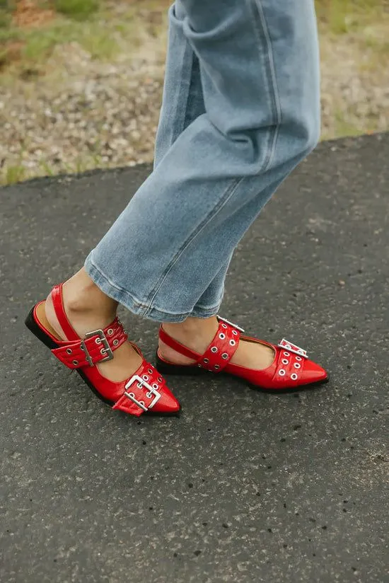 Bohme Steve Madden Graya Flats In Red Red Women Shoes Bohme Steve Madden Graya Flats In Red Red Women Shoes