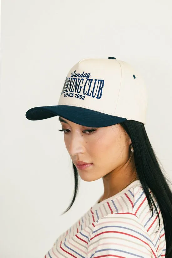 Bohme Sunday Morning Club Baseball Cap Navy Women Hats Bohme Sunday Morning Club Baseball Cap Navy Women Hats