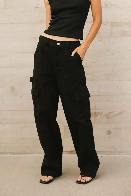 Bohme Tyra Utility Jeans Black Women All Bottoms