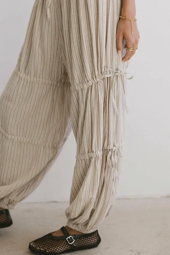 Bohme Ximena Striped Pants Natural Women All Bottoms