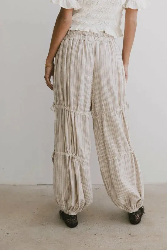 Bohme Ximena Striped Pants Natural Women All Bottoms