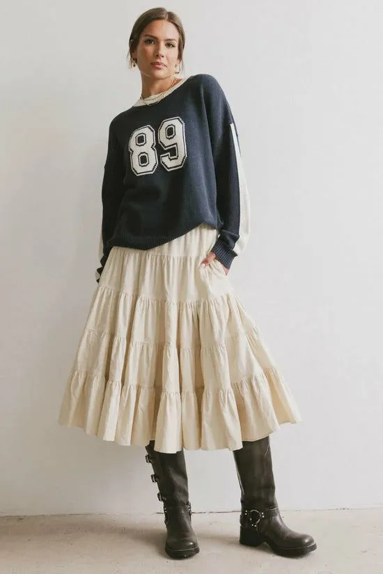 Bohme Yulma Midi Skirt Beige Women Skirts