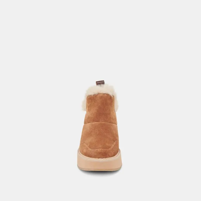 Boots and Booties Women Dolce Vita Ardy Plush H2O Booties Pecan Suede