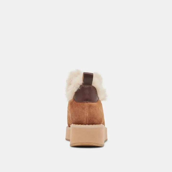 Boots and Booties Women Dolce Vita Ardy Plush H2O Booties Pecan Suede