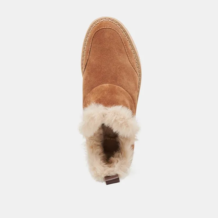 Boots and Booties Women Dolce Vita Ardy Plush H2O Booties Pecan Suede