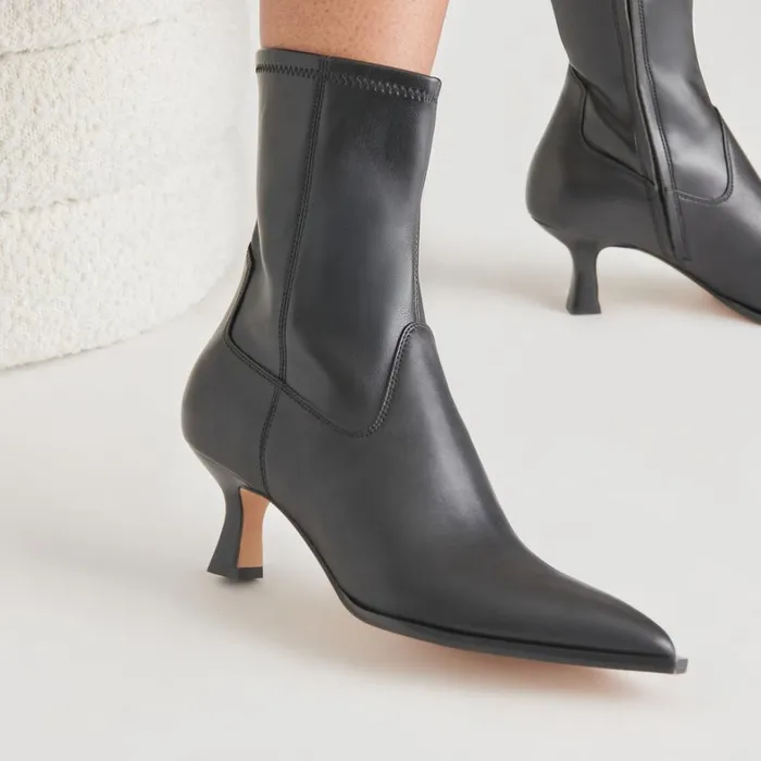 Boots and Booties Women Dolce Vita Arya Wide Calf Boots Black Leather