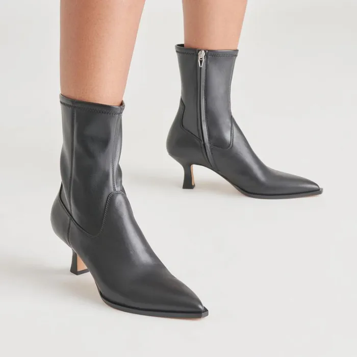 Boots and Booties Women Dolce Vita Arya Wide Calf Boots Black Leather