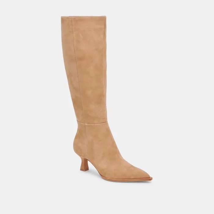 Boots and Booties Women Dolce Vita Auggie Boots Camel Suede