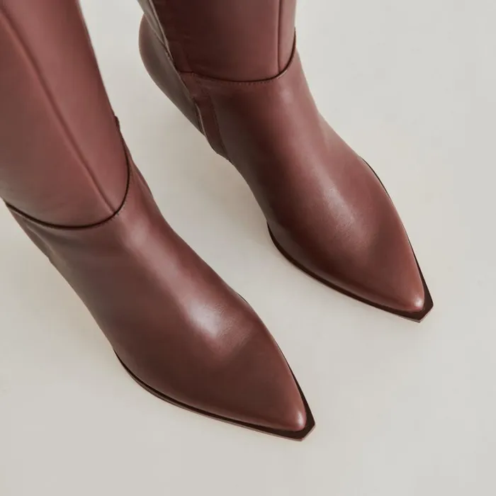 Boots and Booties Women Dolce Vita Auggie Boots Chocolate Leather