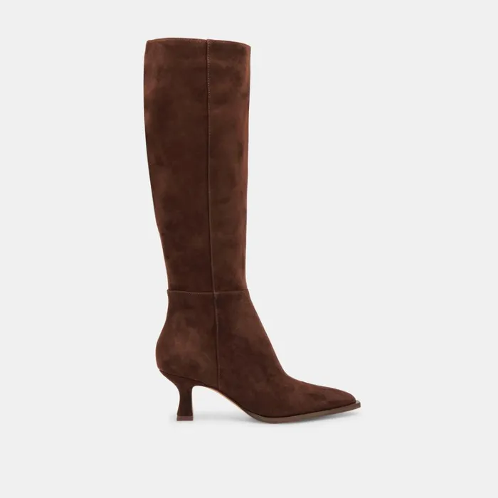 Boots and Booties Women Dolce Vita Auggie Boots Dk Brown Suede