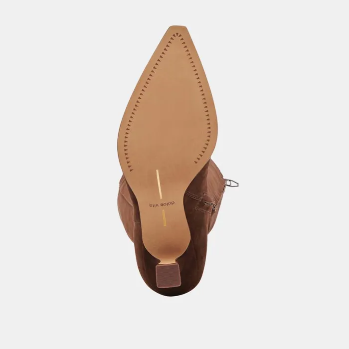 Boots and Booties Women Dolce Vita Auggie Boots Dk Brown Suede