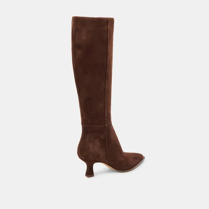 Boots and Booties Women Dolce Vita Auggie Boots Dk Brown Suede
