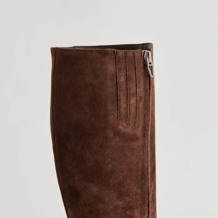 Boots and Booties Women Dolce Vita Auggie Boots Dk Brown Suede