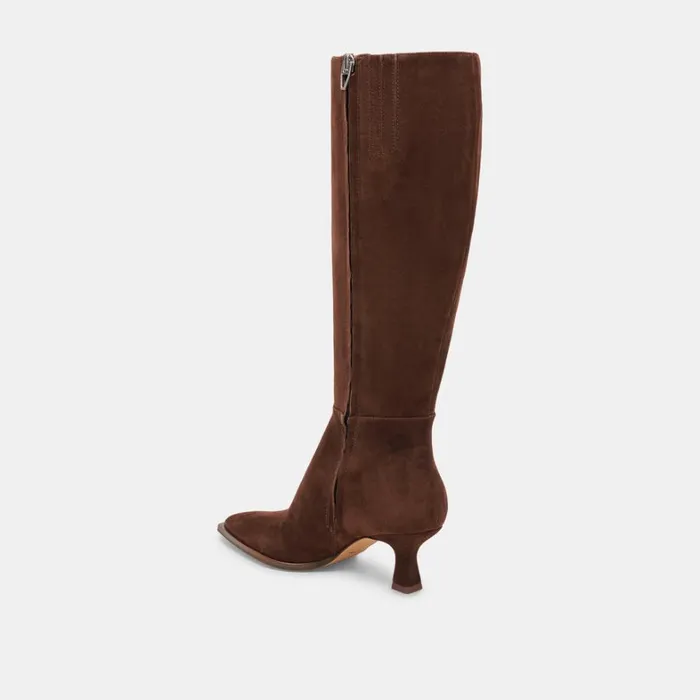 Boots and Booties Women Dolce Vita Auggie Boots Dk Brown Suede