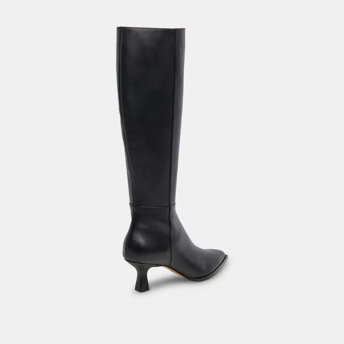 Boots and Booties Women Dolce Vita Auggie Wide Calf Boots Black Leather