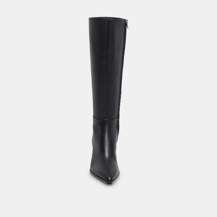 Boots and Booties Women Dolce Vita Auggie Wide Calf Boots Black Leather