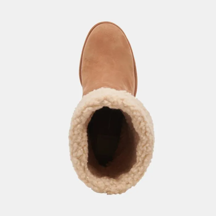 Boots and Booties Women Dolce Vita Caddie Plush Boots Praline Nubuck