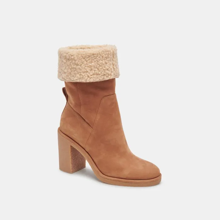 Boots and Booties Women Dolce Vita Caddie Plush Boots Praline Nubuck