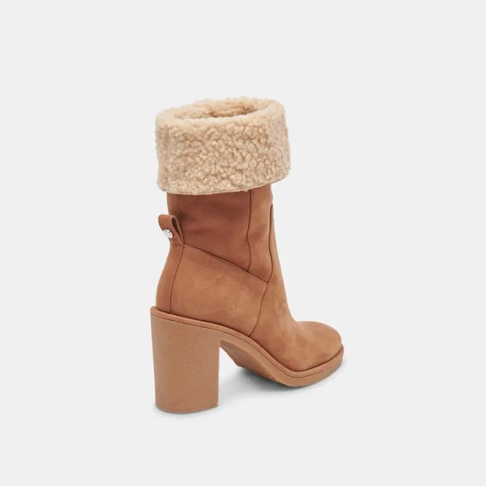 Boots and Booties Women Dolce Vita Caddie Plush Boots Praline Nubuck