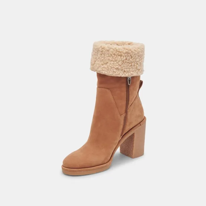 Boots and Booties Women Dolce Vita Caddie Plush Boots Praline Nubuck