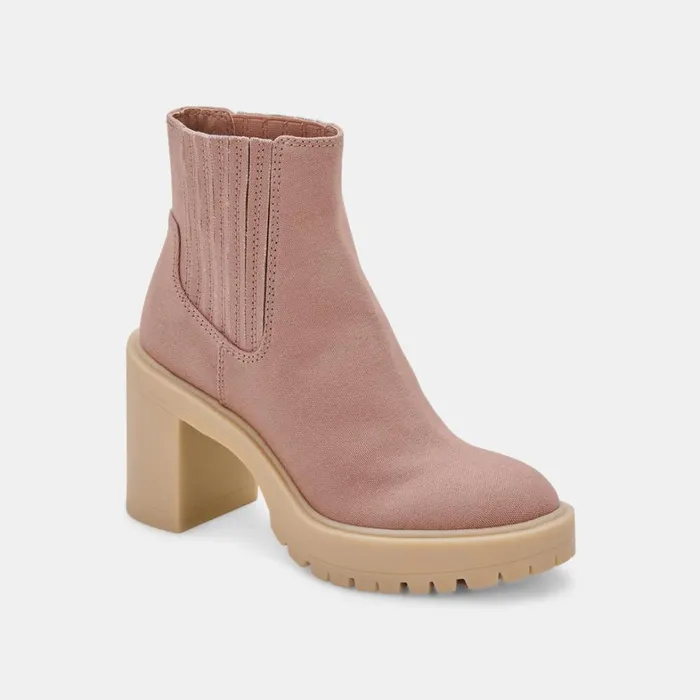 Boots and Booties Women Dolce Vita Caster Booties Cafe Canvas
