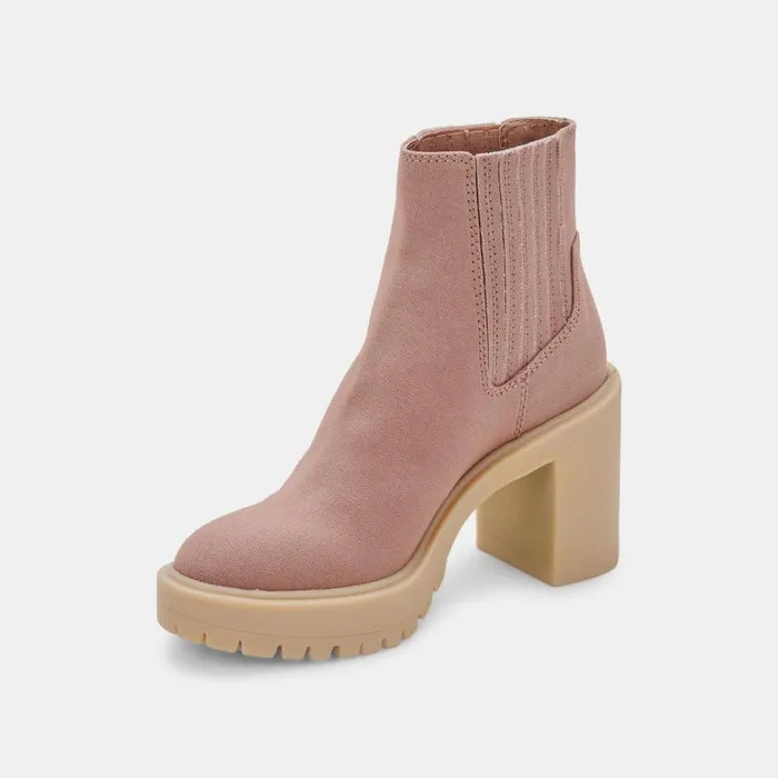 Boots and Booties Women Dolce Vita Caster Booties Cafe Canvas