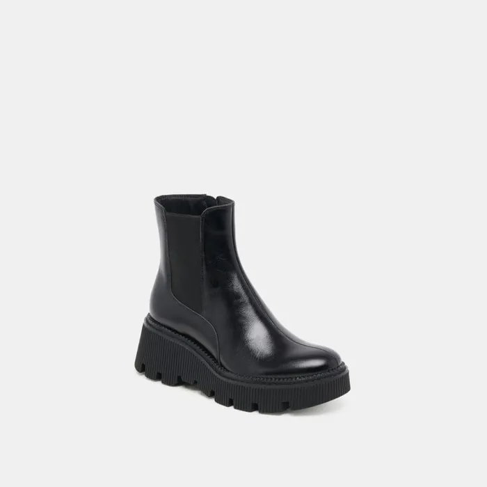 Boots and Booties Women Dolce Vita Emmet H2O Boots Midnight Crinkle Patent