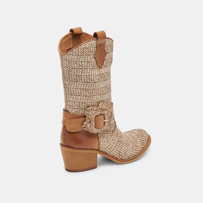 Boots and Booties Women Dolce Vita Hoss Boots Brown Multi Raffia