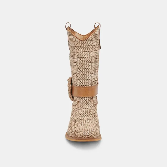 Boots and Booties Women Dolce Vita Hoss Boots Brown Multi Raffia