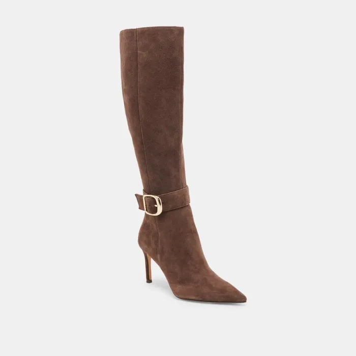 Boots and Booties Women Dolce Vita Kinzy Boots Dk Brown Suede