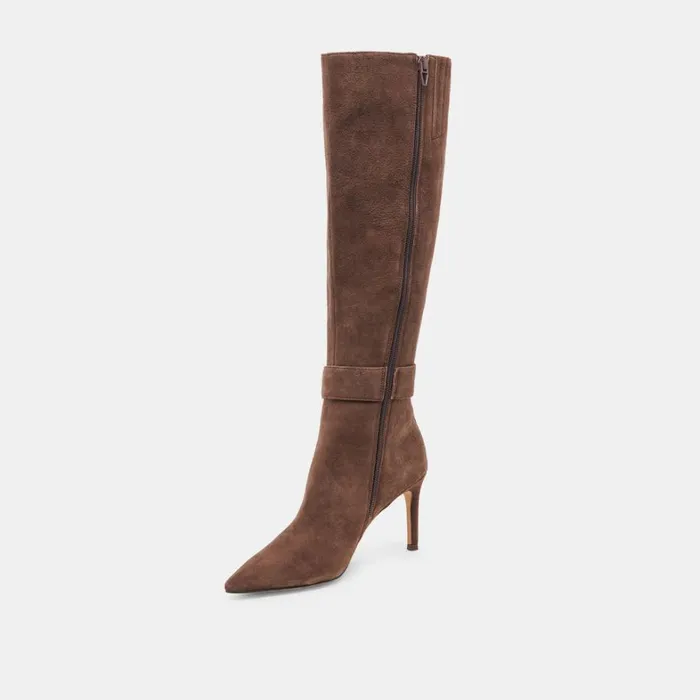 Boots and Booties Women Dolce Vita Kinzy Boots Dk Brown Suede