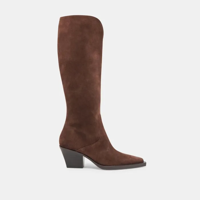 Boots and Booties Women Dolce Vita Raj Boots Dk Brown Suede