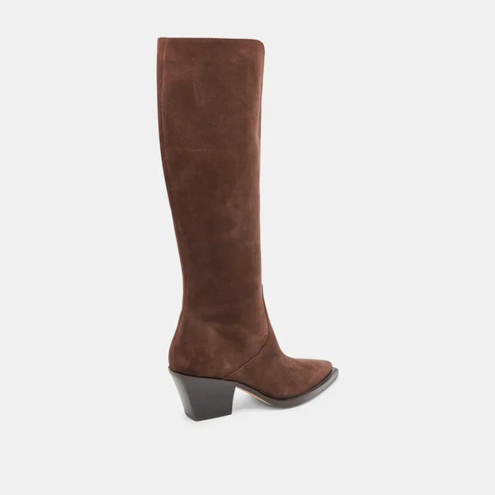 Boots and Booties Women Dolce Vita Raj Boots Dk Brown Suede