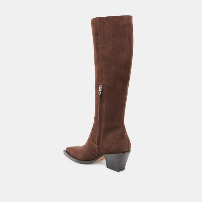 Boots and Booties Women Dolce Vita Raj Boots Dk Brown Suede